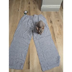 Striped Linen Pants - BNWT!